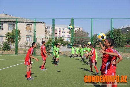 Tərtərdə “Açıq Əyləncəvi Futbol Məktəbləri” layihəsi  - 