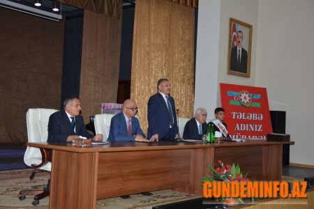 Tərtərdə ali məktəbə qəbul olan gənclərlə görüş keçirildi - 