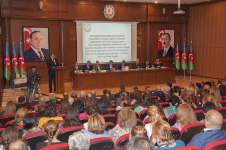 Nərimanov rayonunda hesabat yığıncağı keçirilib - 