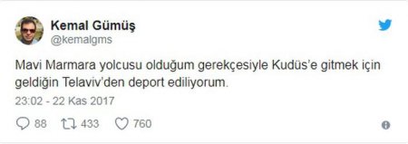 Türkiyəli jurnalisti İsraildən deportasiya etdilər – 