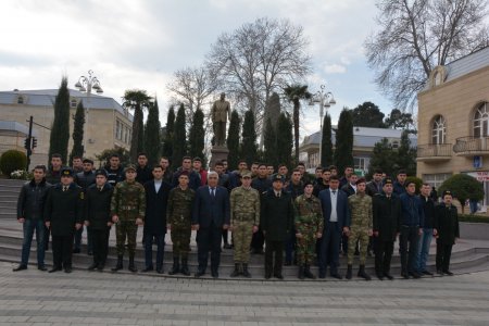 Ordudan təxris olunan gənclərin qarşılanma mərasimi keçirildi - 