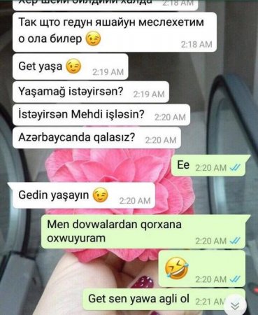 Keçmiş arvadı Anarın ona yazdığı söyüş dolu mesajları yaydı- 