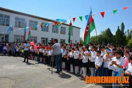 Tərtərdə Yaponiya hökumətinin dəstəyi ilə təmir edilmiş məktəb binası istifadəyə verilib