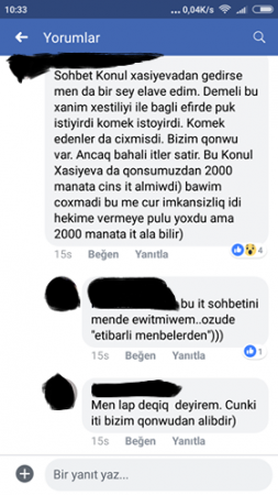 "Efirdə xəstəliyi ilə bağlı pul istəyir, sonra bahalı it alır" —