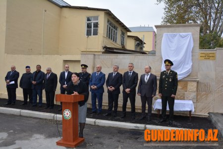 Ədalət Paşayevin adını daşıyan küçədə onun baralyefinin açılışı oldu - 