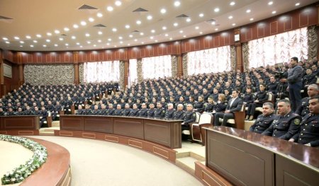 Nazir Çevik Polis Alayında müşavirə keçirdi - 