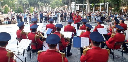 Silahlı Qüvvələr Günü münasibətilə hərbi orkestrlərin çıxışları təşkil olunub 