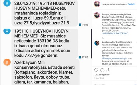 Hüseyn 35 yaşında tələbə oldu - 