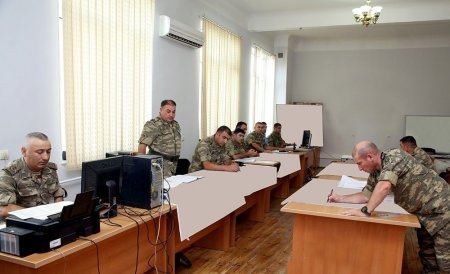 Hərb Oyunları Mərkəzində komanda-qərargah təlimi keçirilir - 