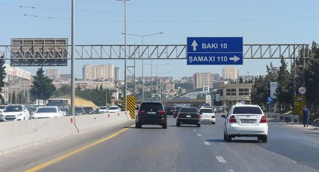 Bakı-Sumqayıt yolunda avtomobillər üçün hərəkət qismən məhdudlaşdırılıb