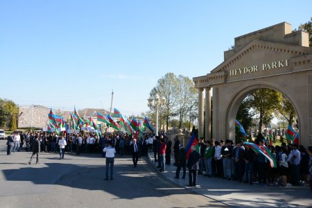 Tərtərdə "Müstəqilliyimiz əbədidir" yürüşü keçirilib - 