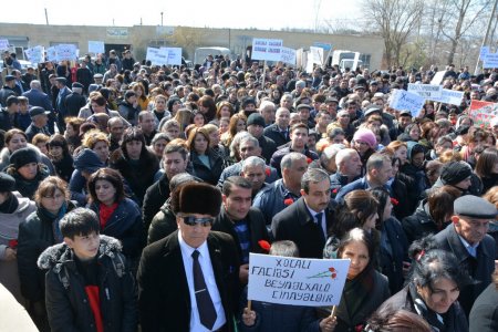 Xocalı soyqırımının ildönümü ilə bağlı keçirilən yürüşə minlərlə tərtərli qatıldı 