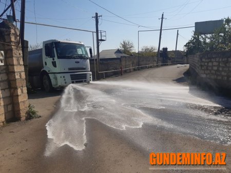 Tərtər rayon unda dezinfeksiya işləri davam etdirilir