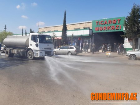 Tərtər rayon unda dezinfeksiya işləri davam etdirilir