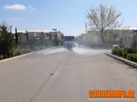 Tərtər rayon unda dezinfeksiya işləri davam etdirilir