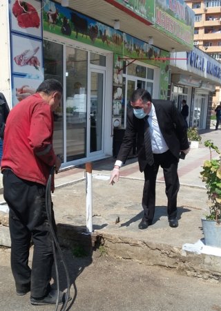 Nizami rayonu ərazisində heyvan kəsimi və satışı məntəqələrində  maarifləndirici monitorinqlər aparılıb