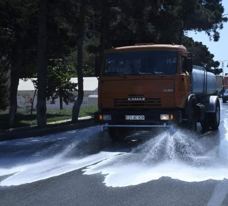 Abşeron rayonunda mütəmadi olaraq dezinfeksiya işləri aparılır - 