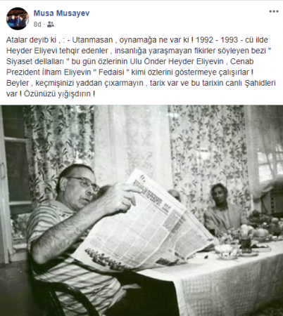 Keçmiş icra başçısından sərt sözlər - Keçmiş icra başçısından sərt sözlər -