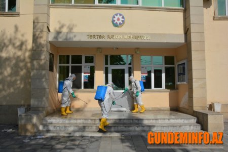 Tərtər rayonunda dezinfeksiya işləri davam etdirilir-