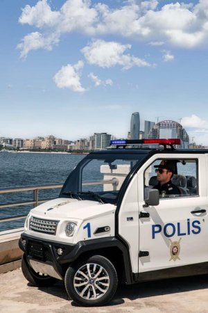 Bakıda bu polislər elektromobillə xidmət aparacaq -