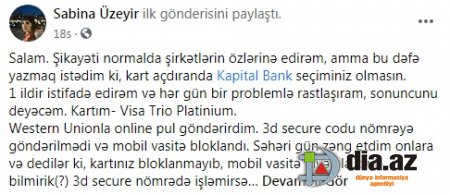 KapitalBankdan kart alarkən bir daha düşünün 