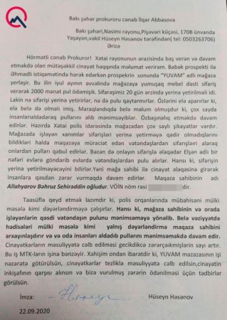 ““Yuvam” 30 nəfərdən pul alıb, amma mebel vermir” - 