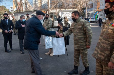 Nərimanovda Vətən Müharibəsinin iştirakçıları və qaziləri ilə görüş keçirilib - 