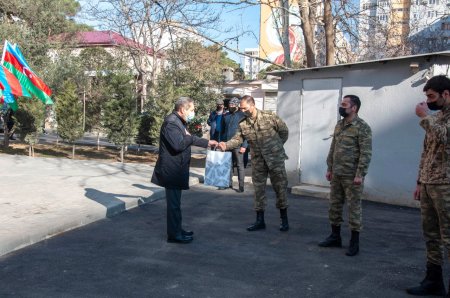 Nərimanovda Vətən Müharibəsinin iştirakçıları və qaziləri ilə görüş keçirilib - 