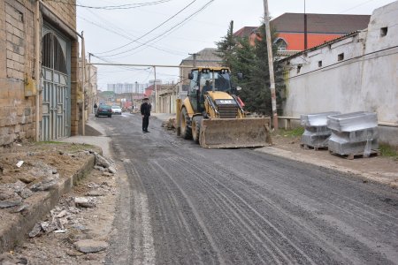 Xırdalanda növbəti küçələrin asfaltlanmasına başlanıldı – 