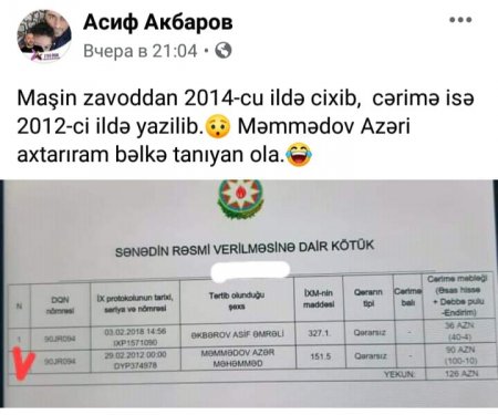 2014-cü ildə istehsal olunan avtomobilin