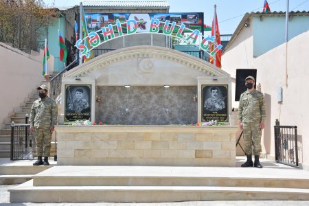 Abşeronda şəhid baba və nəvənin xatirəsinə bulaq istifadəyə verildi