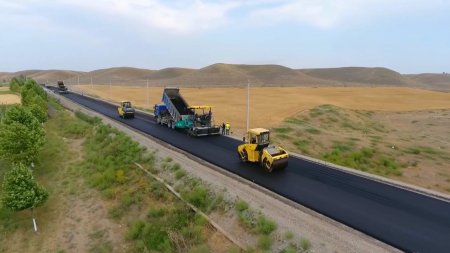 “Zəfər yolu”nun asfaltlanmasına başlanıldı - 