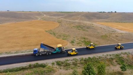 “Zəfər yolu”nun asfaltlanmasına başlanıldı - 