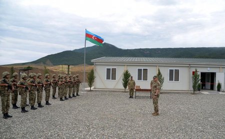 Ağdamda yeni hərbi hissənin açılışı olub - 