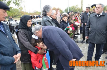 Tərtər rayonunun Mamırlı kəndində şəhidlərin xatirəsinə ucaldılmış abidənin açılışı olub