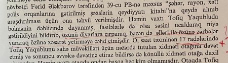 Prokurorluq: "Tofiq Yaqublu özünü yumruqlayaraq bu hala salıb" - 