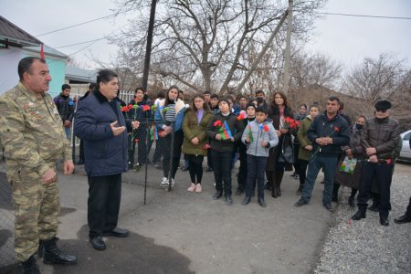 Tərtərdə şəhidlərin xatirəsinə  bulaq açılışı olub -