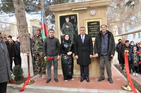 Abşeronda Şəhidimizin xatirəsinə bulağın açılışı oldu 