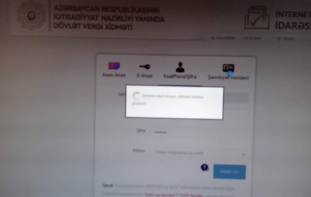 Azərbaycanda onlayn vergi sistemi çökdü - 