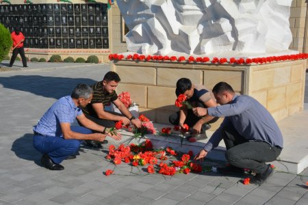 Tərtərdə şəhidlərin məzarları təmizləndi 