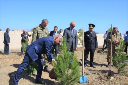 Tərtərin Ələsgərli kəndində şəhidlərin xatirəsinə inşa edilmiş abidə kompleksinin açılışı olub