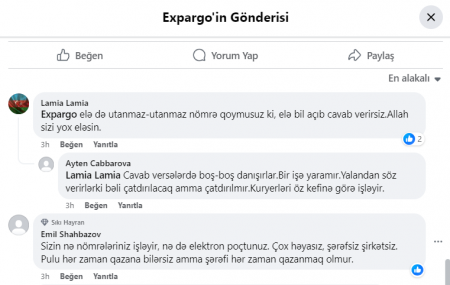 “Expargo”dan şikayətlər artır: 