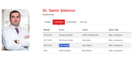 “Olimp-Hospital”ın baş direktoru cərimələnir 