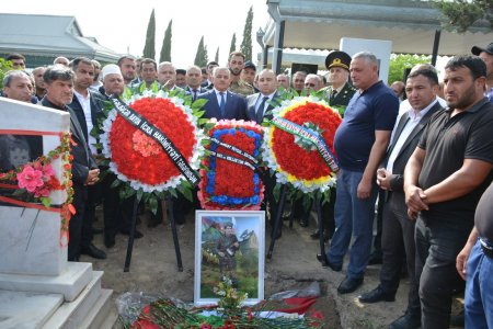 Birinci Qarabağ müharibəsinin şəhidi Ədalət Əliyev Tərtərdə torpağa tapşırılıb