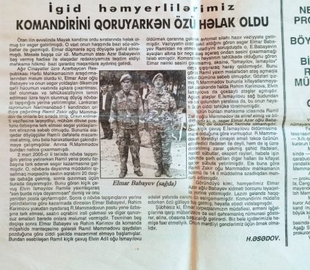 Komandirini ölümdən xilas etdi, özü güllələndi – 