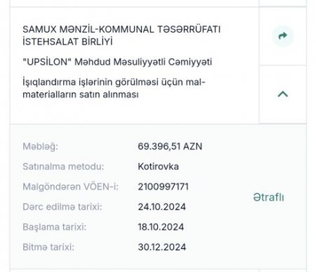 Samux İcra Hakimiyyətinin tərkibində 600 min manatlıq qəribə “alış-veriş” – 