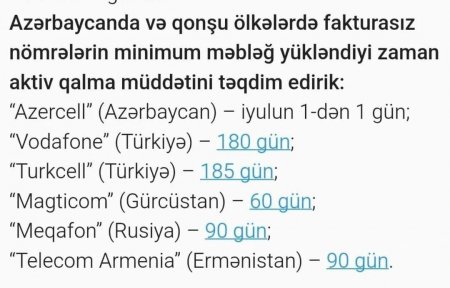"Azərcell"dən 6 dəfə ağır şərtlər - 