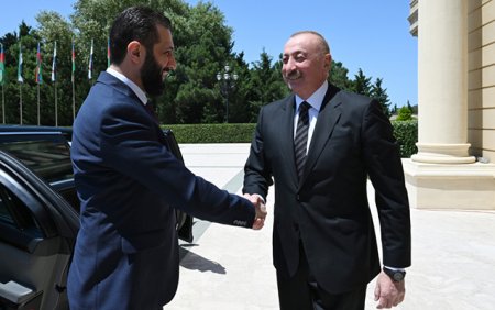 Prezident Əl Şaraa ilə görPrezident Əl Şaraa ilə görüşdü -