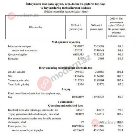 Azərbaycanda mal-qara sürətlə azalır -