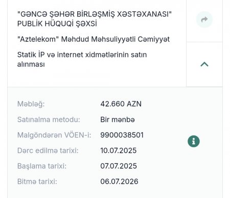 Gəncə Birləşmiş Xəstəxanasının 3,5 milyonluq TENDERİ... - 